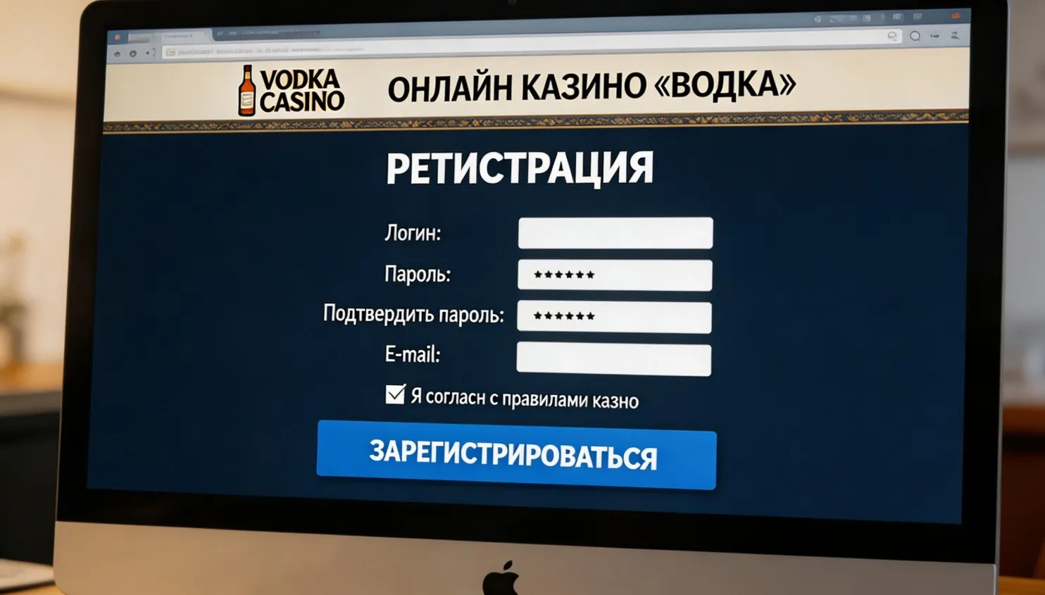 Регистрация в казино Водка: как создать аккаунт всего за пару минут